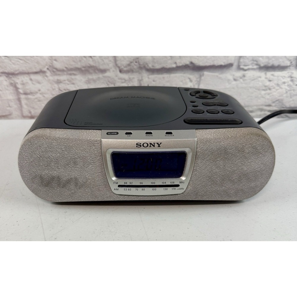 Sony Dream Machine CD Player Alarm Clock ICF-CD830 AM FM Radio *TESTED*